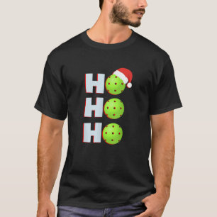 Pickleball Christmas Funny Santa Hat Holiday Ho Gi T-Shirt