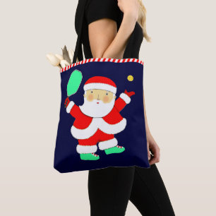 Pickleball Christmas Gift Tote Bag