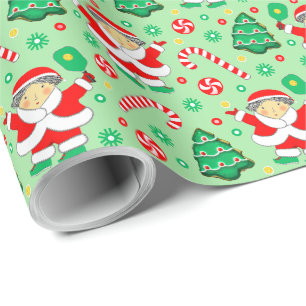 Pickleball Christmas Gift Wrapping Paper