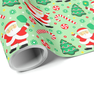 Pickleball Christmas Gift Wrapping Paper