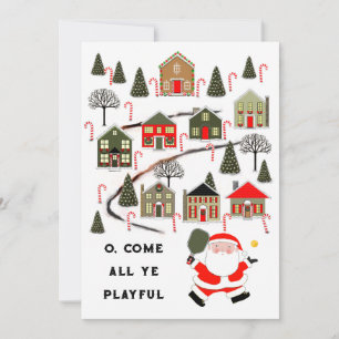 Pickleball Christmas Holiday Cards