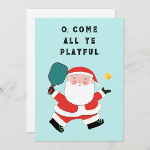 Pickleball Christmas Holiday Cards