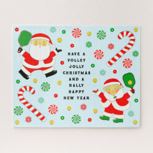 Pickleball Christmas Holiday Gift Jigsaw Puzzle