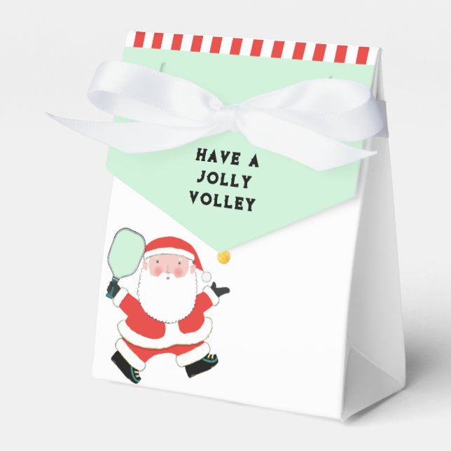 Pickleball Christmas Holiday Party Favour Box (Front Side)