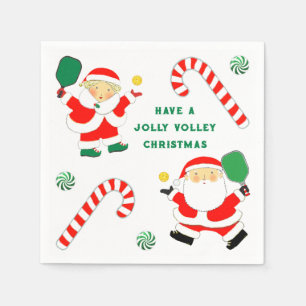Pickleball Christmas Holiday Party Napkin