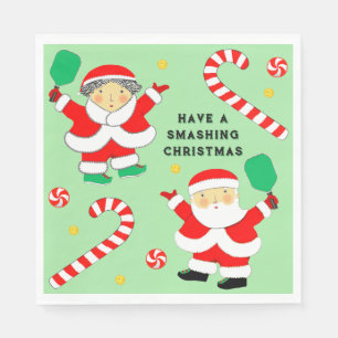 Pickleball Christmas Holiday Party Napkin