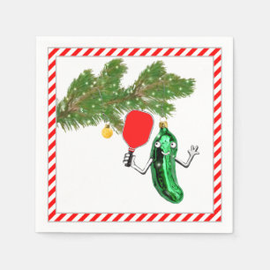 Pickleball Christmas Holiday Party Napkin