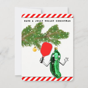 Pickleball Christmas Holiday Season Card