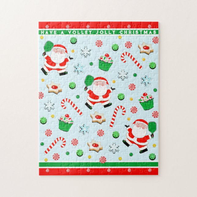 Pickleball Christmas Jigsaw Puzzle (Vertical)