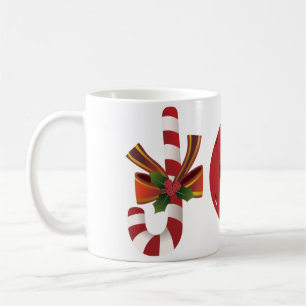 Pickleball Christmas Joy, Candy Cane, Reindeer Coffee Mug