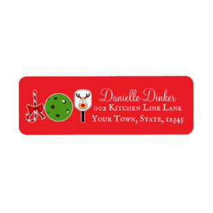 Pickleball Christmas Joy Party Invite Cards