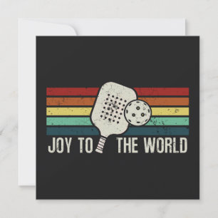 Pickleball Christmas Joy To The World  Holiday Card