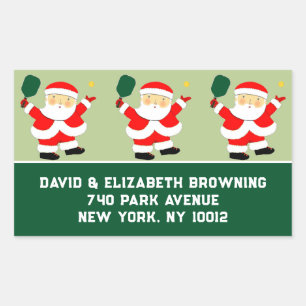 Pickleball Christmas Labels