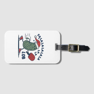 Pickleball Christmas Luggage Tag