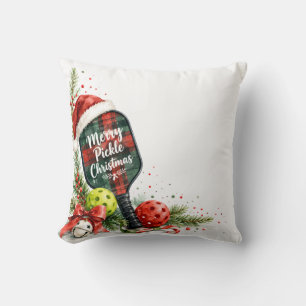 Pickleball Christmas on Court  Cushion