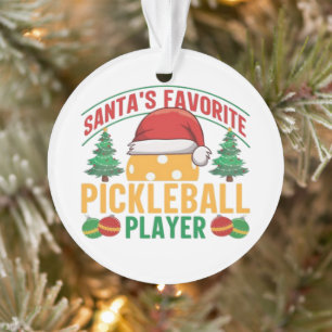Pickleball Christmas  Ornament