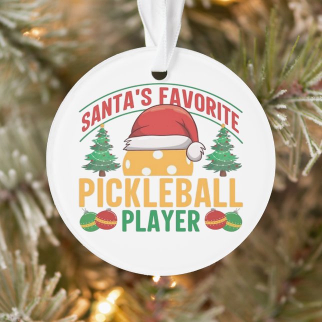 Pickleball Christmas  Ornament (Tree)