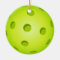 Pickleball Christmas Ornament - Ceramic Circle