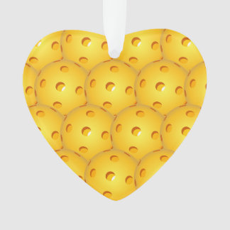 Pickleball Christmas Ornament Heart