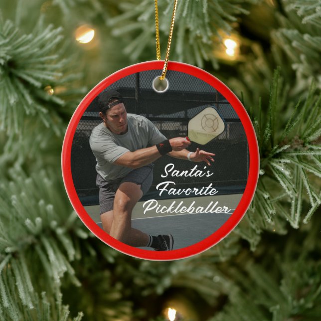 Pickleball Christmas Personalised Ornament  (Tree)
