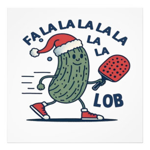 Pickleball Christmas Photo Print