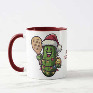 Pickleball Christmas Pickle Santa Sports Lover Mug