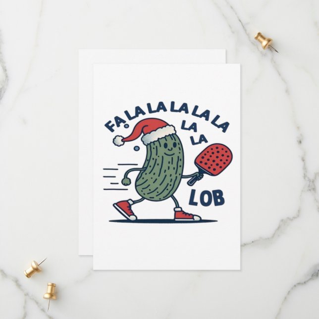 Pickleball Christmas Save The Date (Front/Back In Situ)