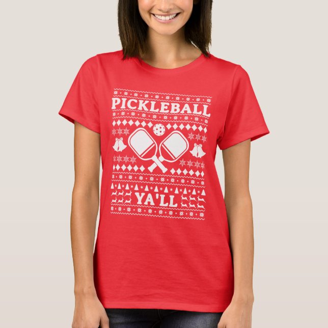 Pickleball Christmas Shirt  (Front)