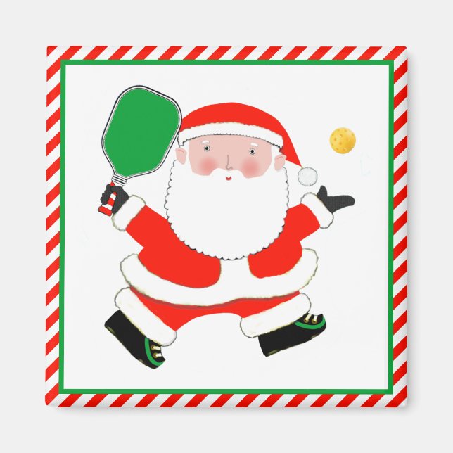 Pickleball Christmas Stocking Stuffers Magnet (Front)
