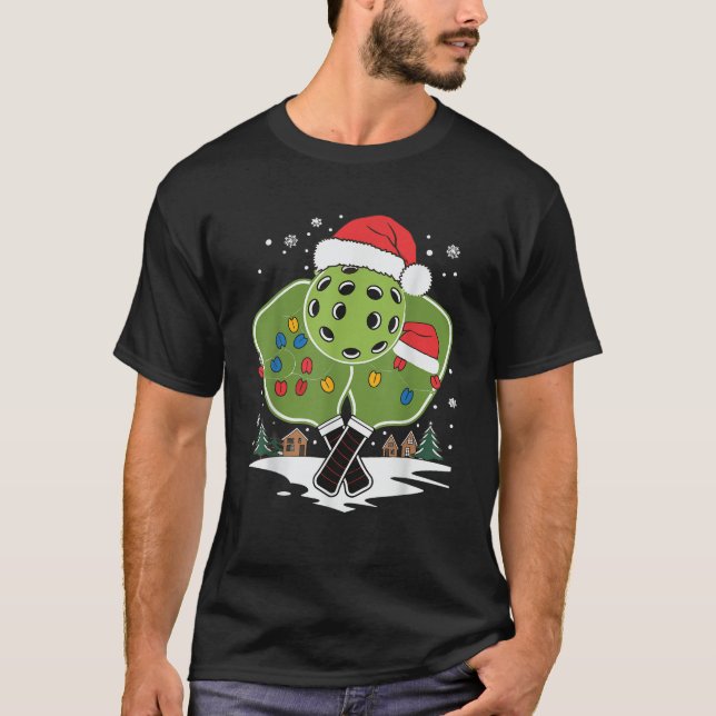 Pickleball Christmas  T-Shirt (Front)