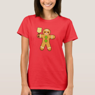 Pickleball Christmas T-Shirt - Gingerbreadman