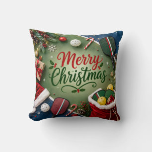 Pickleball Christmas themed Cushion