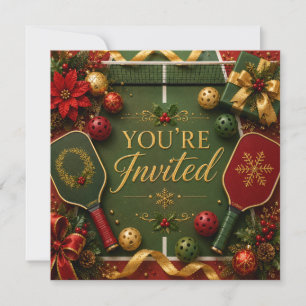 Pickleball Christmas themed  Invitation