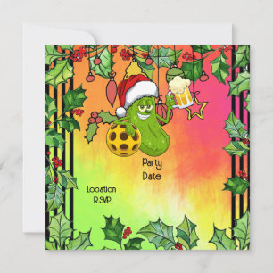 Pickleball Christmas themed Save The Date