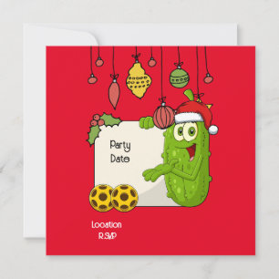 Pickleball Christmas themed Save The Date