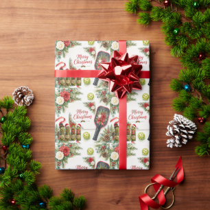 Pickleball Christmas themed Wrapping Paper