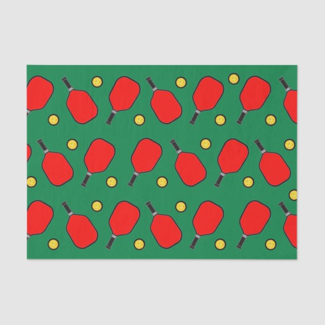 Pickleball Christmas Tissue Paper (Front)