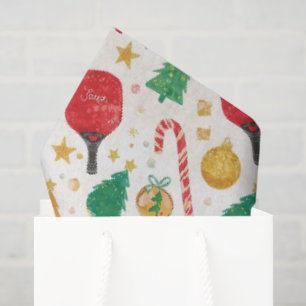 Pickleball Christmas Tissue Paper