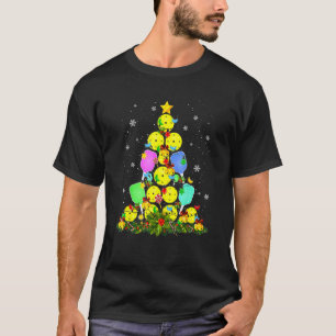 Pickleball Christmas Tree Santa Pickleball X Mas L T-Shirt