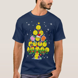 Pickleball Christmas Tree Santa Pickleball X Mas L T-Shirt
