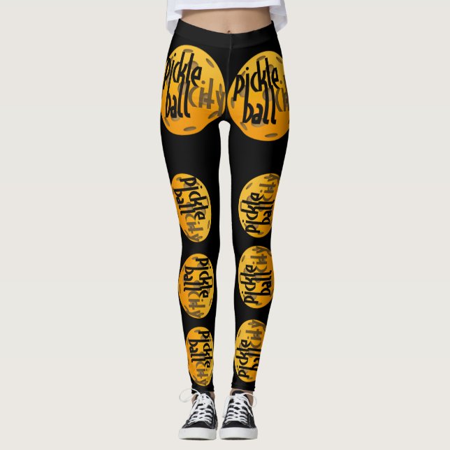 Pickleball City Leggings (Front)
