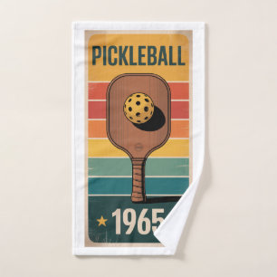 Pickleball Classic 1965 Paddle Poster For Fans Hand Towel