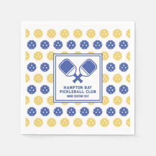 Pickleball Club Backyard Pickle Court Custom Text  Napkin