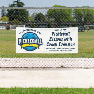 Pickleball Club, Coach, Pickleball Lessons Clinic  Banner