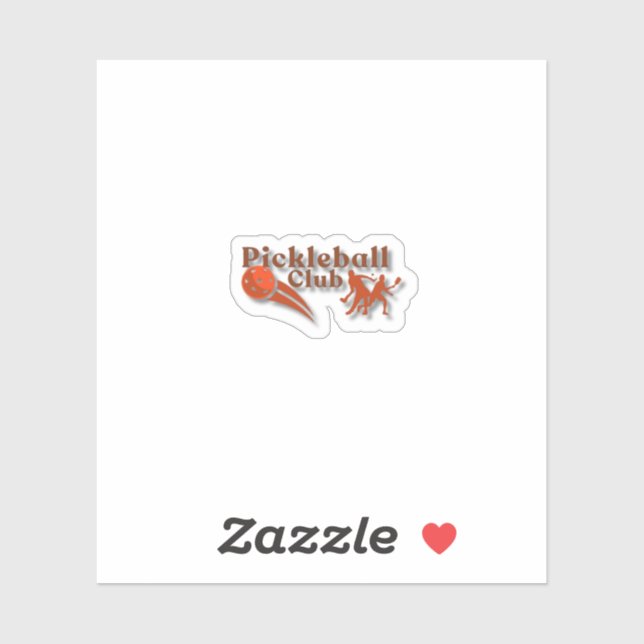 Pickleball Club Logo - Custom Gear & Gifts (Sheet)