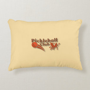 Pickleball Club Logo - Custom Gear & Gifts Decorative Cushion