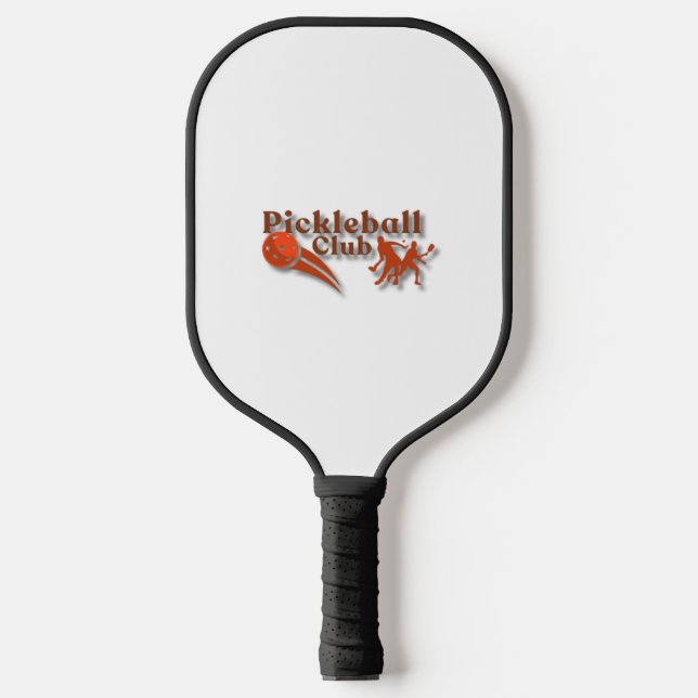 Pickleball Club Logo - Custom Gear & Gifts Pickleball Paddle (Front)