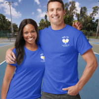 Pickleball Club Paddle, Ball, Name Number on Back