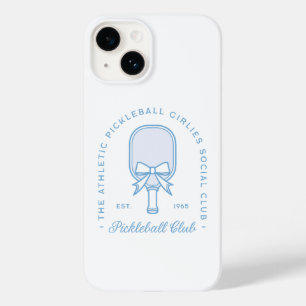 Pickleball club pastel blue aesthetic girls Case-Mate iPhone 14 case