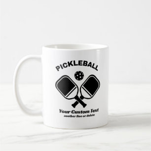 Pickleball Club Pickleball Paddle & Ball Custom Coffee Mug
